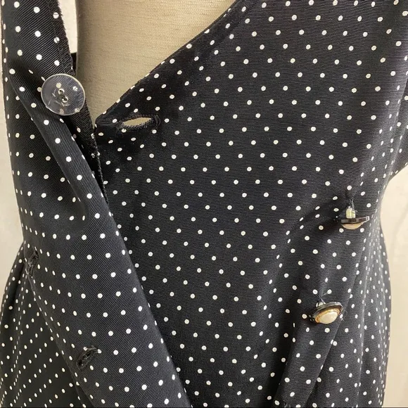 Vintage Polka Dot Wrap Dress