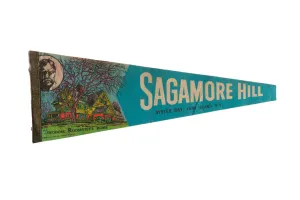 Vintage Sagamore Hill Oyster Bay Long Island NY Felt Flag