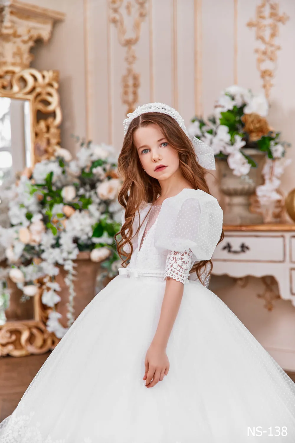 Vintage Style Ballgown for Flower Girl
