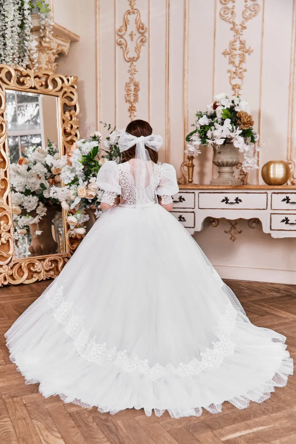 Vintage Style Ballgown for Flower Girl