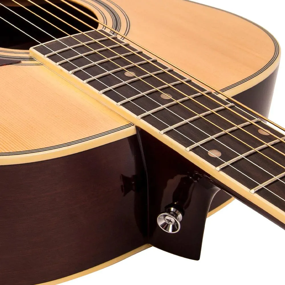 Vintage V300OFT akustinen folk-kitarasetti Natural
