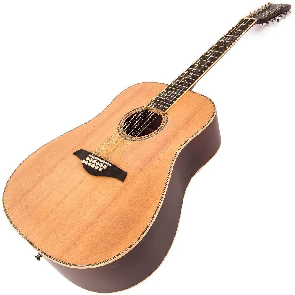 Vintage V501 12-String Acoustic Dreadnought ~ Satin Natural
