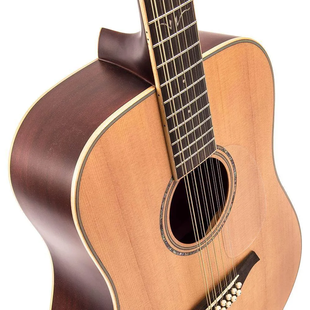 Vintage V501 12-String Acoustic Dreadnought ~ Satin Natural