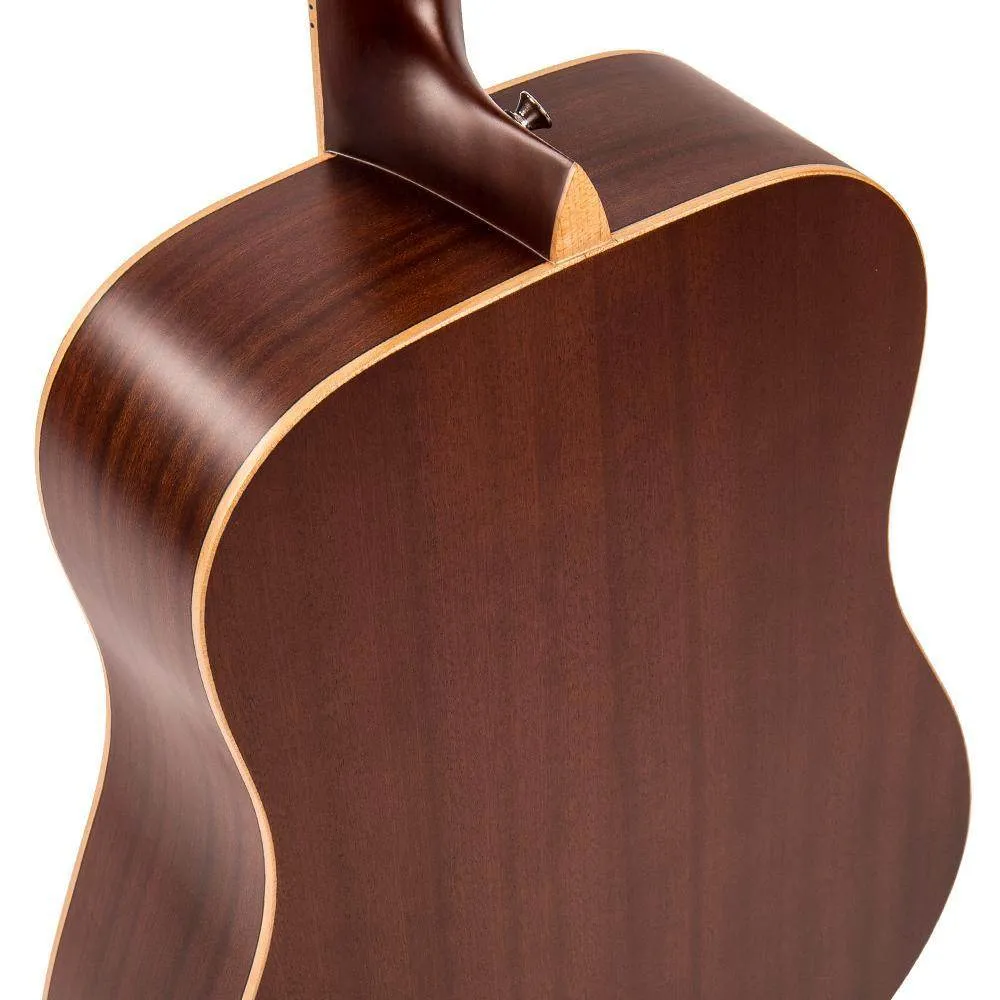 Vintage V501 Acoustic Dreadnought ~ Satin Natural - Left Hand