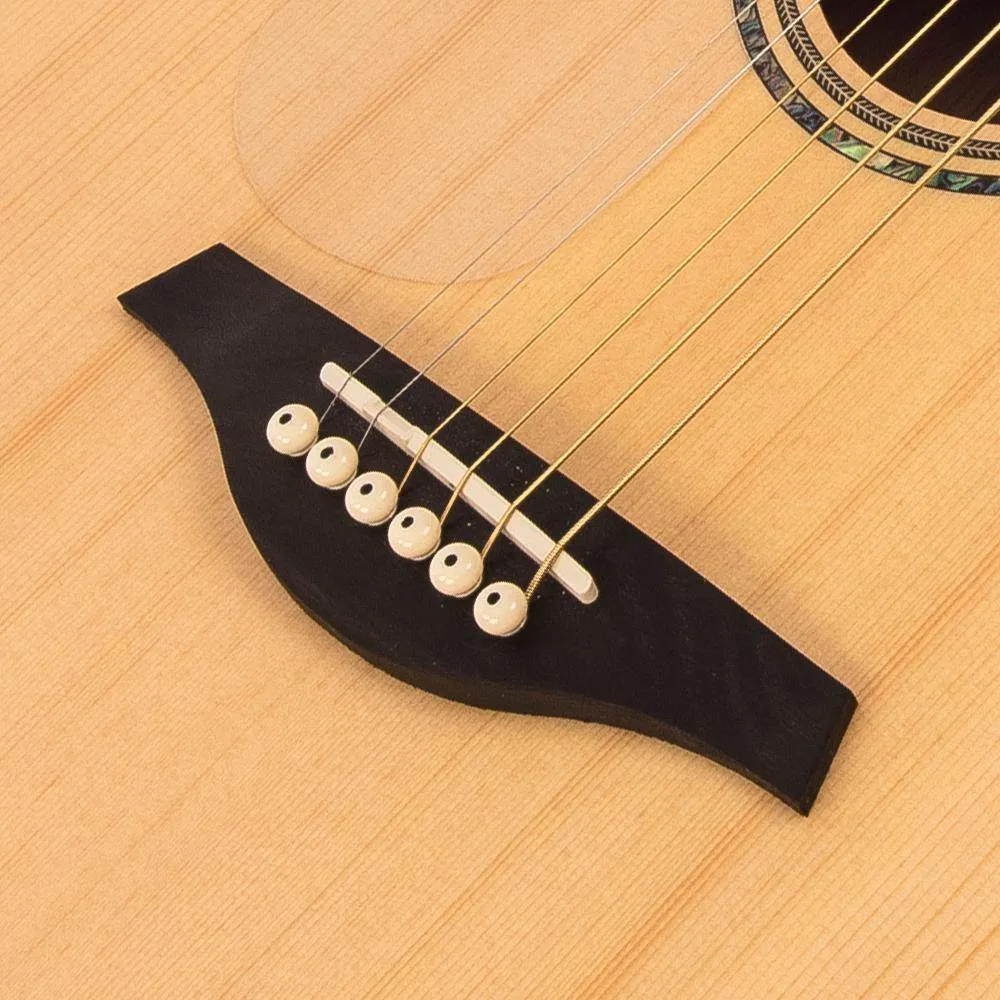 Vintage V501 Acoustic Dreadnought ~ Satin Natural - Left Hand