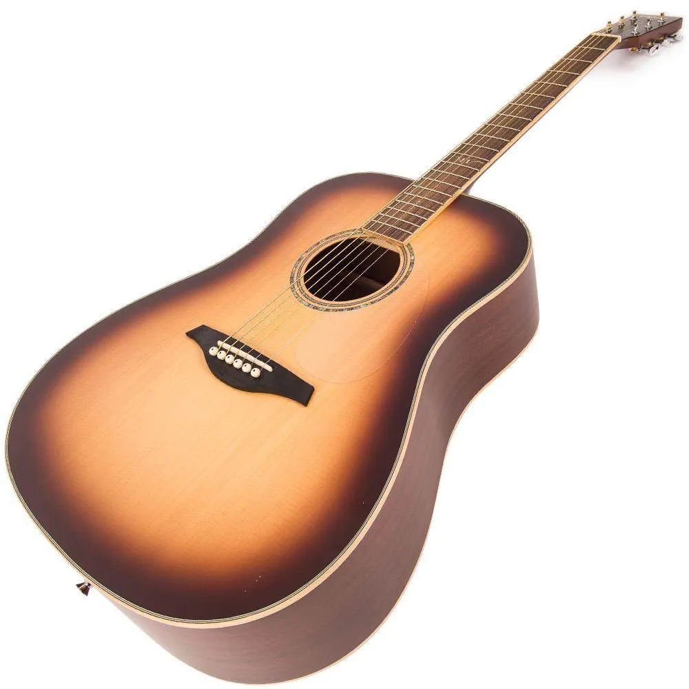 Vintage V501 Acoustic Dreadnought ~ Satin Tobacco Sunburst