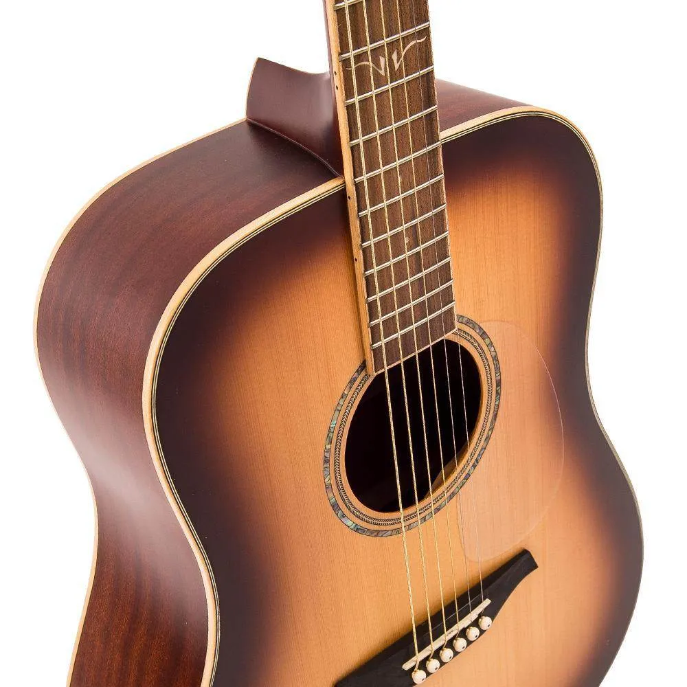 Vintage V501 Acoustic Dreadnought ~ Satin Tobacco Sunburst