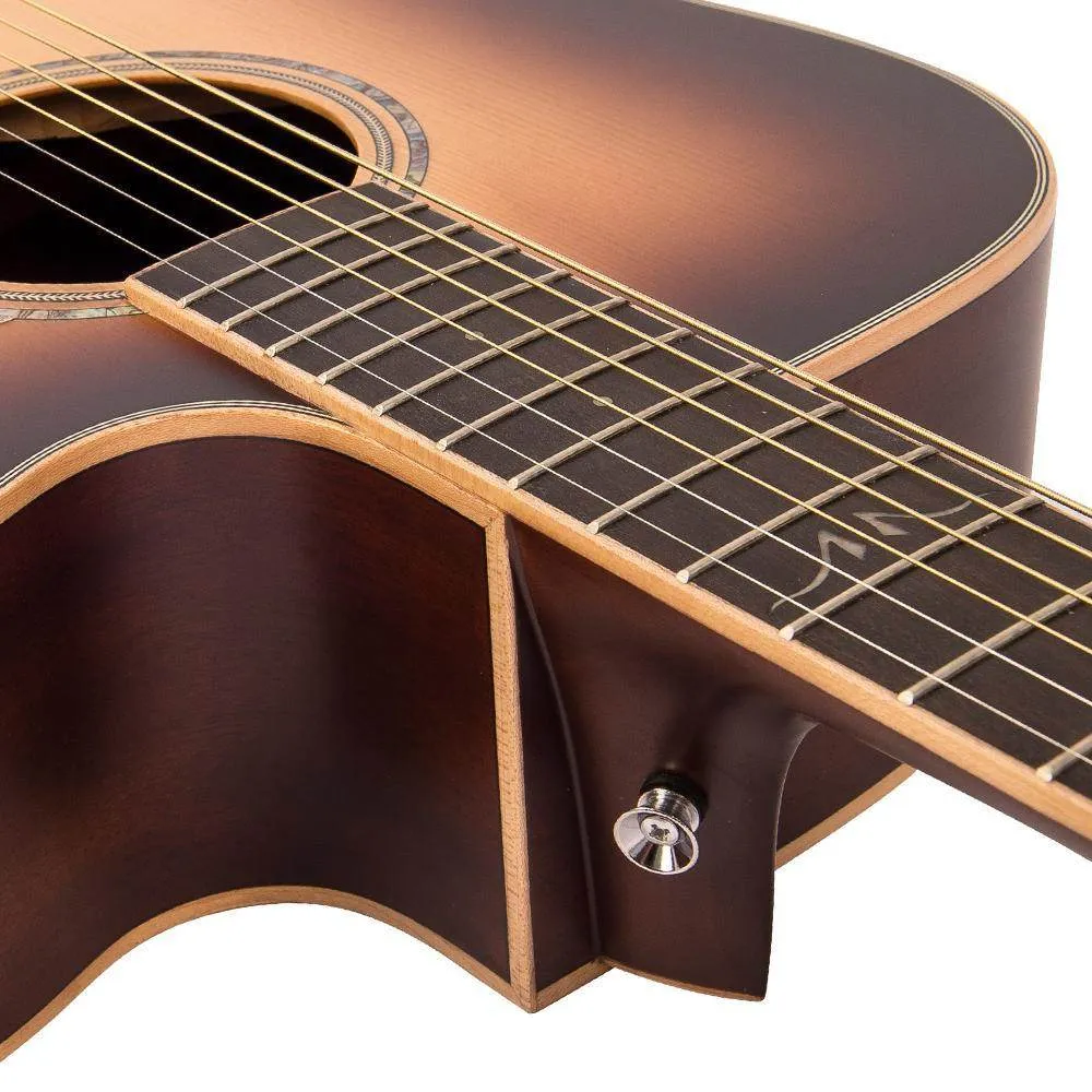 Vintage VEC550 Electro-Acoustic Dreadnought Guitar ~ Satin Tobacco Sunburst