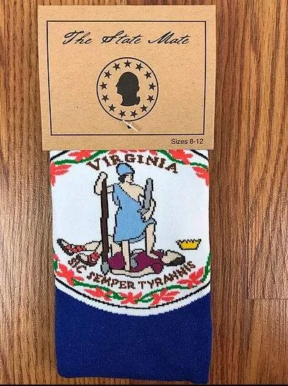 Virginia State Flag Socks