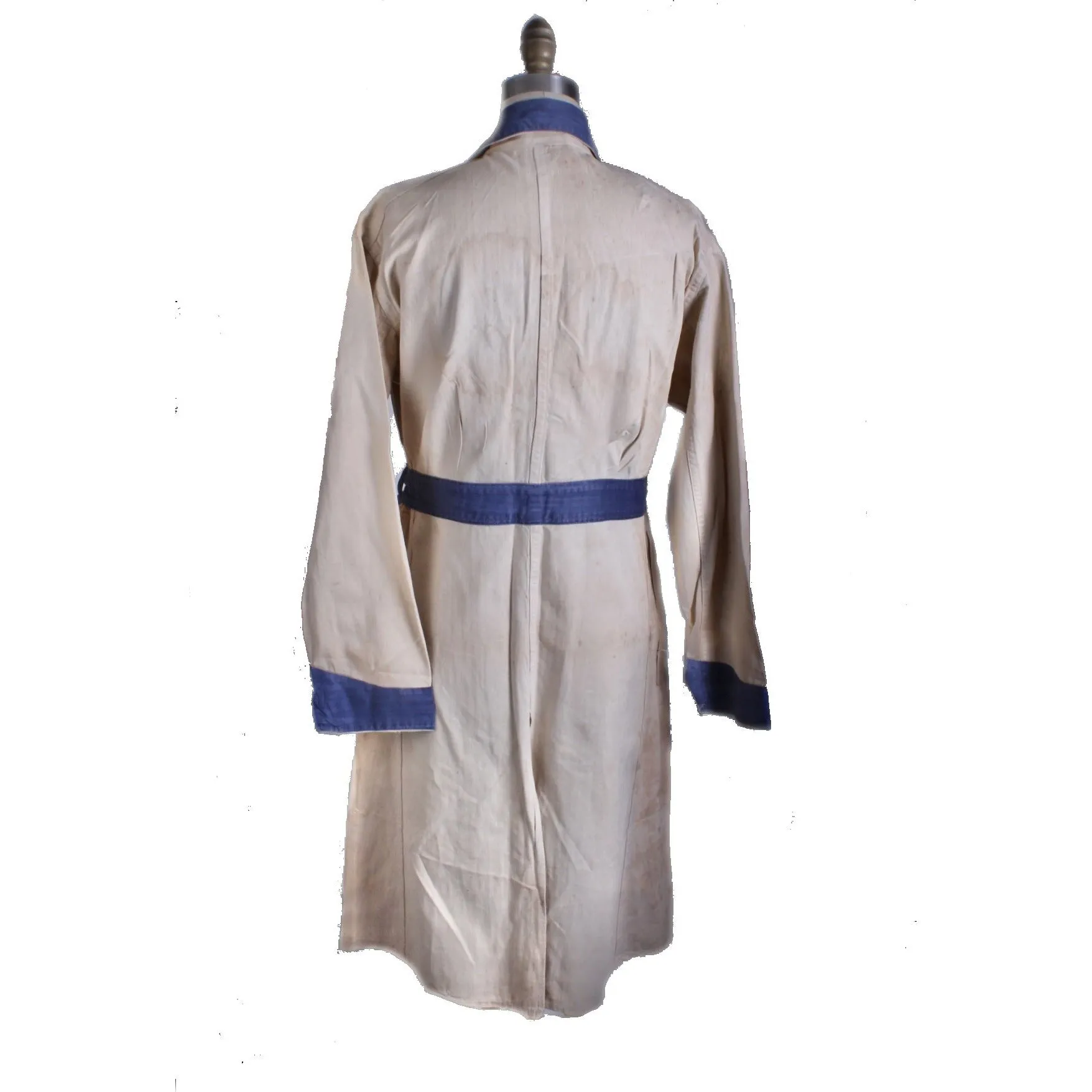 Vtg 40’s Chrysler Auto Mechanic Shop Coat Sz 38 Sanforized Cowden Herringbone