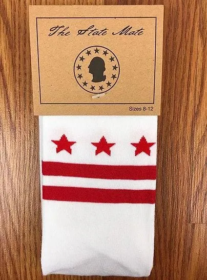 Washington D.C. Flag Socks