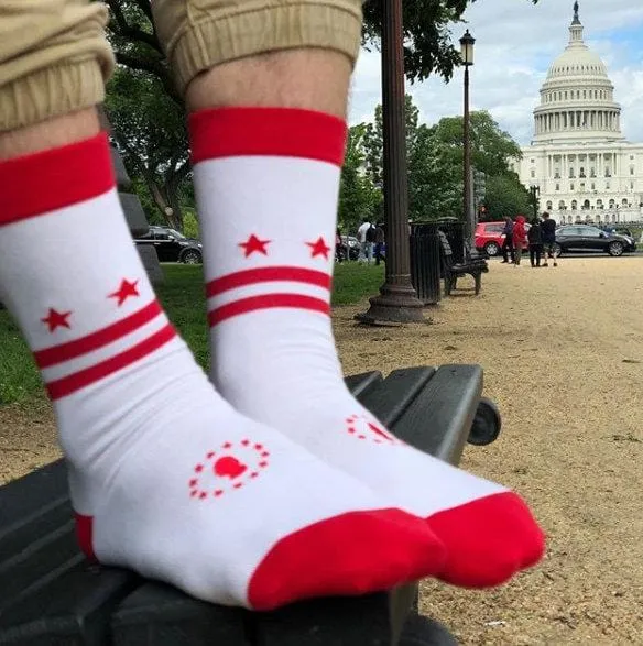 Washington D.C. Flag Socks