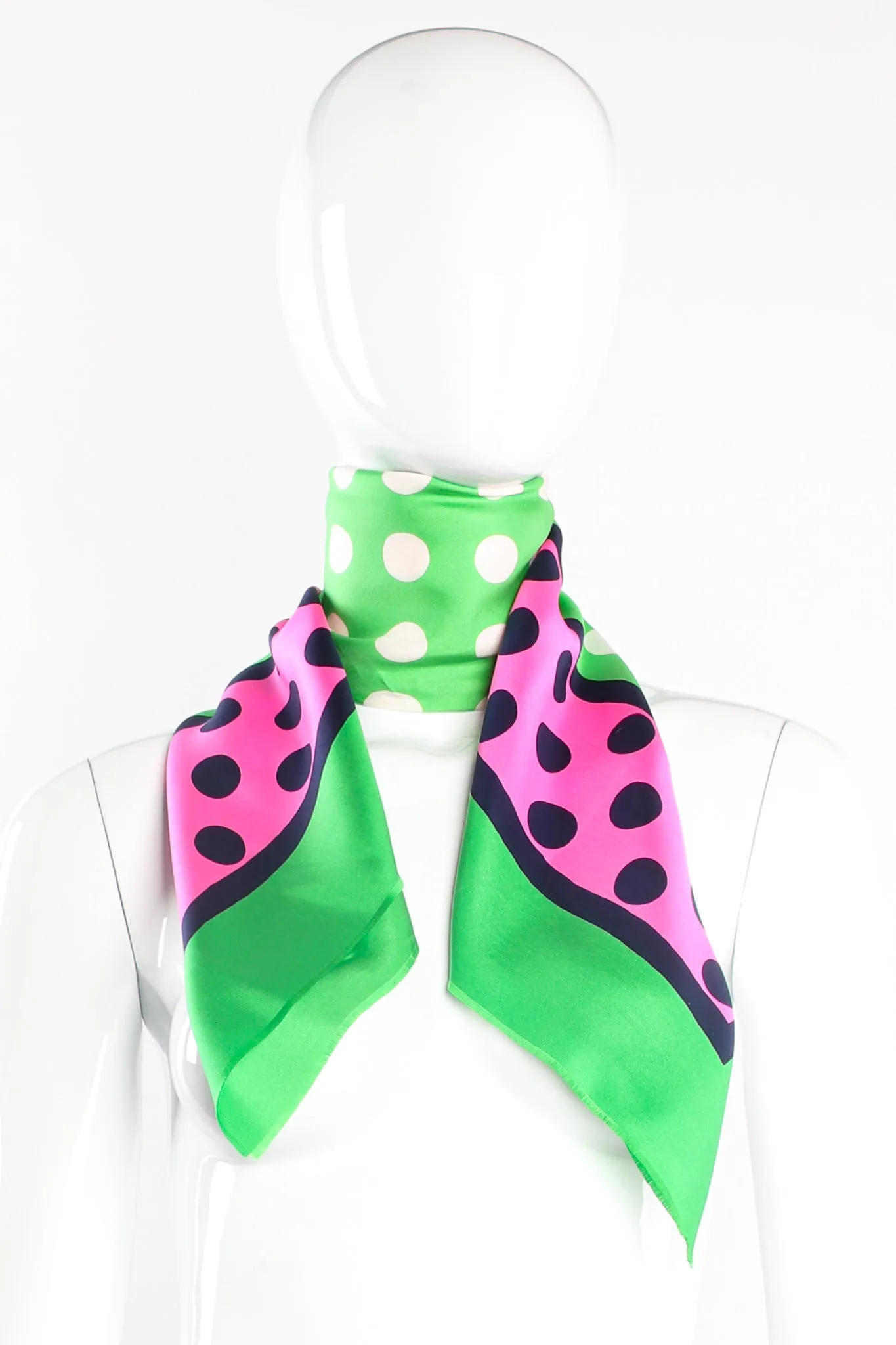 Watermelon Dot Silk Scarf
