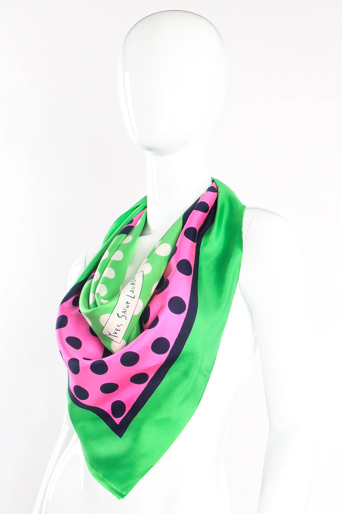 Watermelon Dot Silk Scarf