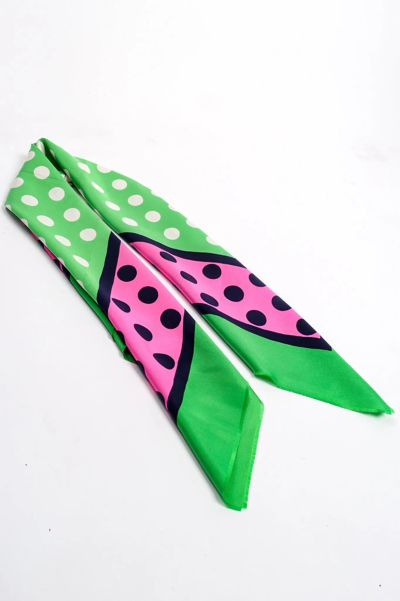 Watermelon Dot Silk Scarf