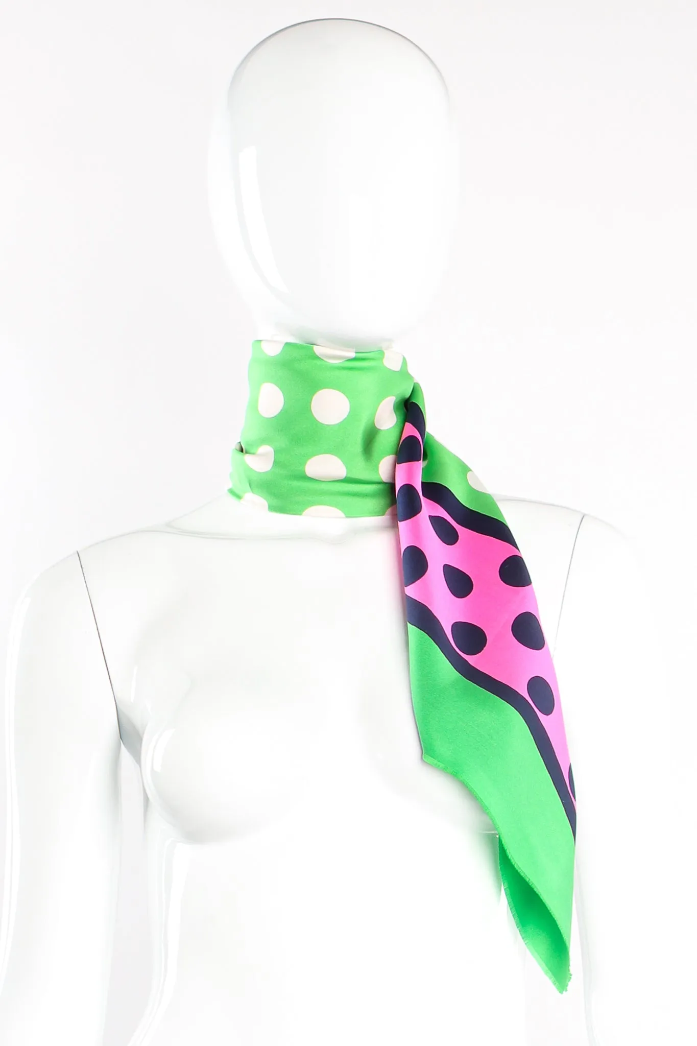 Watermelon Dot Silk Scarf