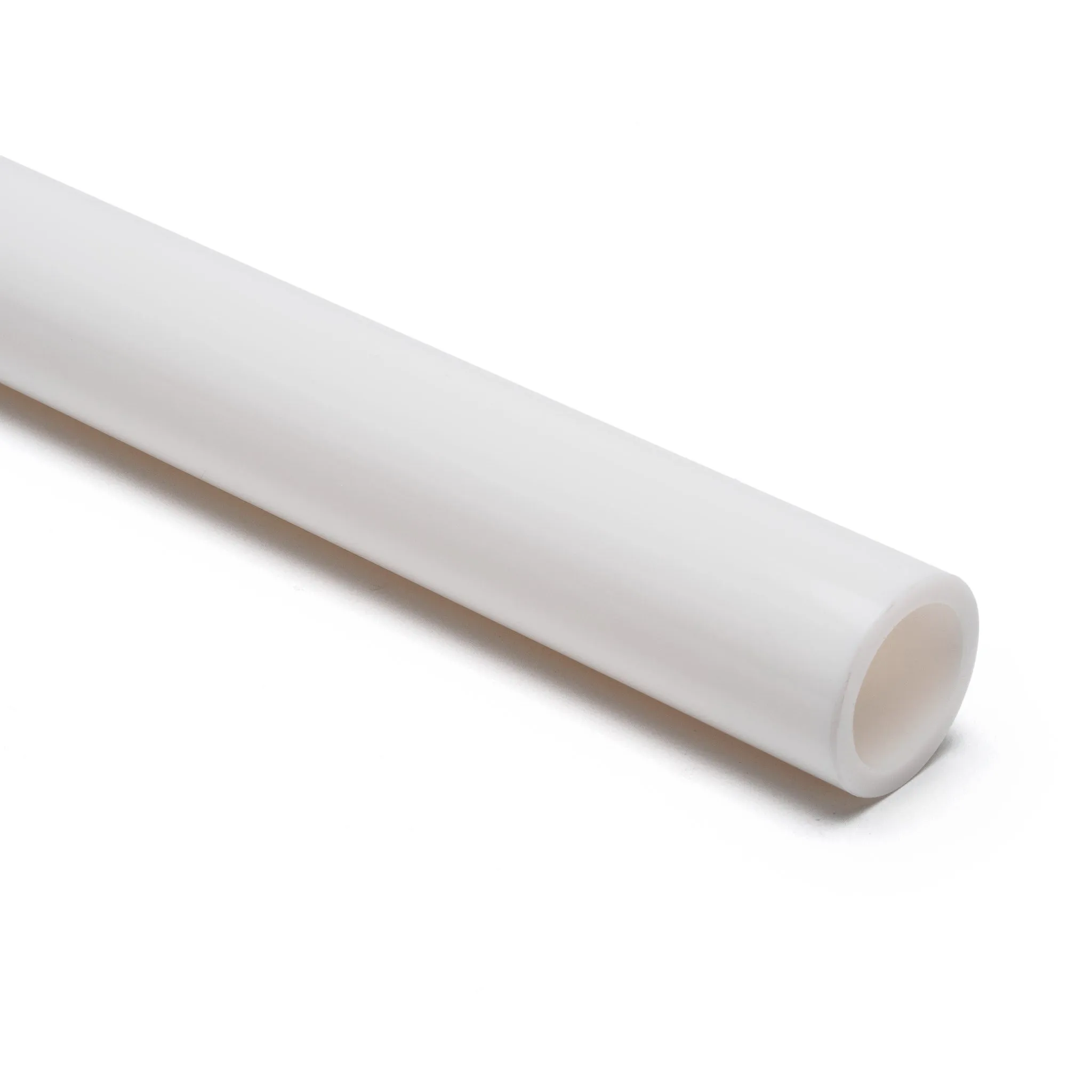 White Opaque Acrylic Round Tube