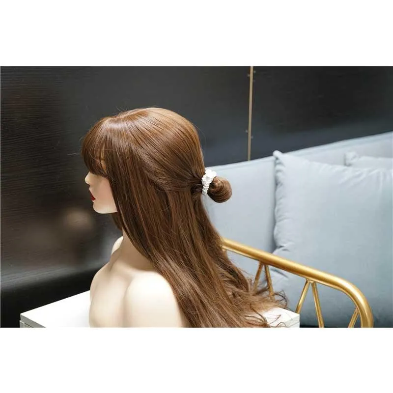 White silk scrunchies mini