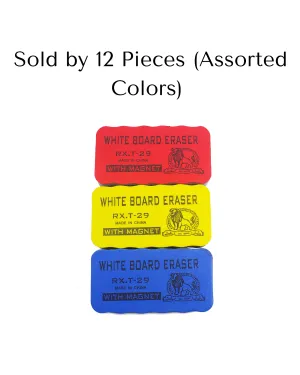 Whiteboard Eraser T-29 with Magnet | 12pcs
