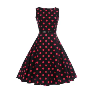 Women's 1950s Fashion Audrey Summer Vintage Rockabilly Swing Dress 50s Dresses