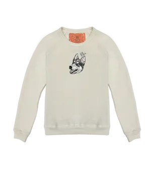 Women's Doodle Style Custom Pet Portrait Classic Crewneck Pullover
