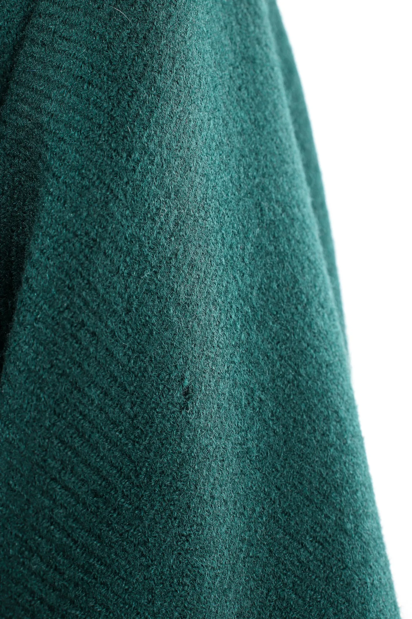 Wool Herringbone Swing Coat