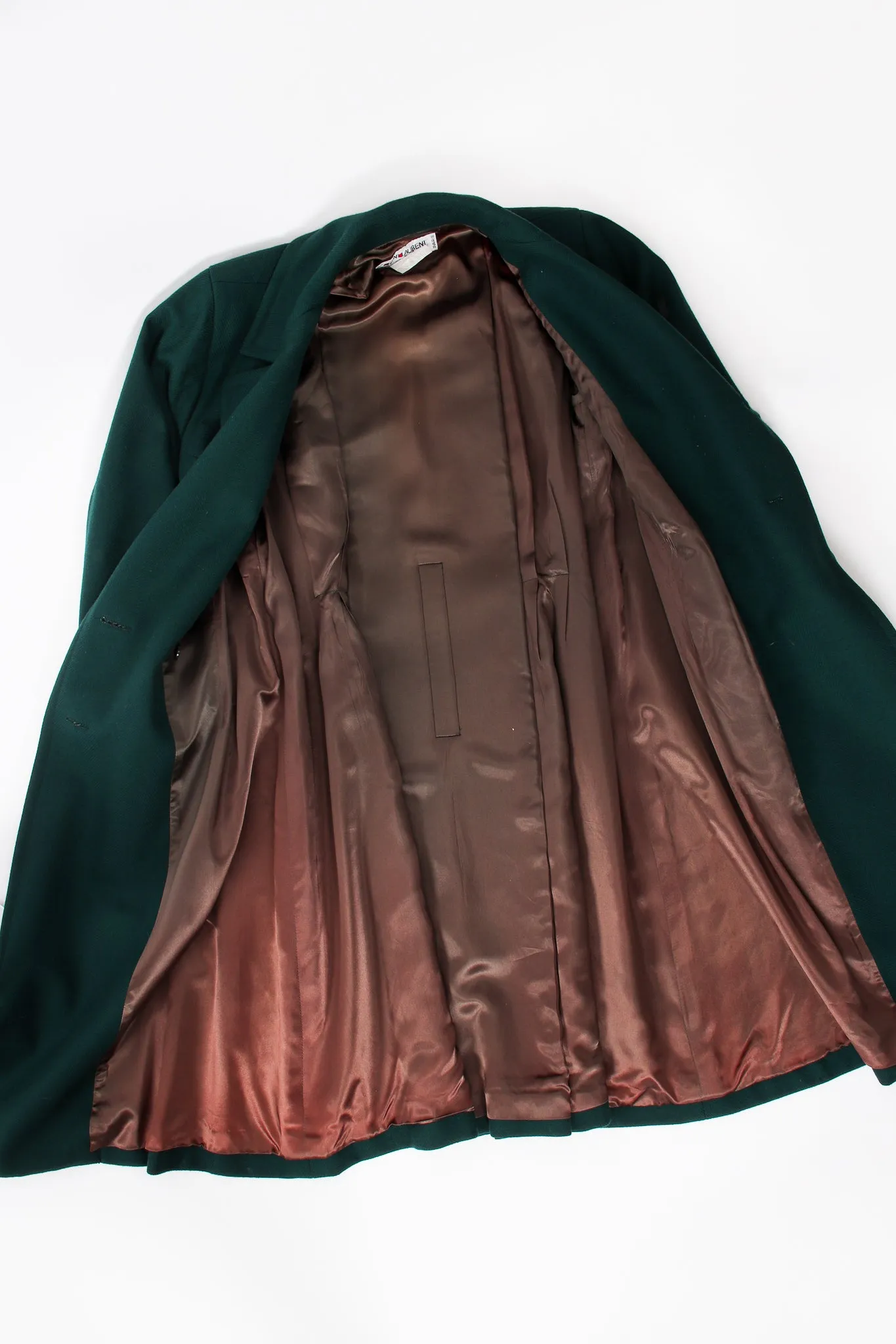 Wool Herringbone Swing Coat