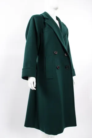 Wool Herringbone Swing Coat