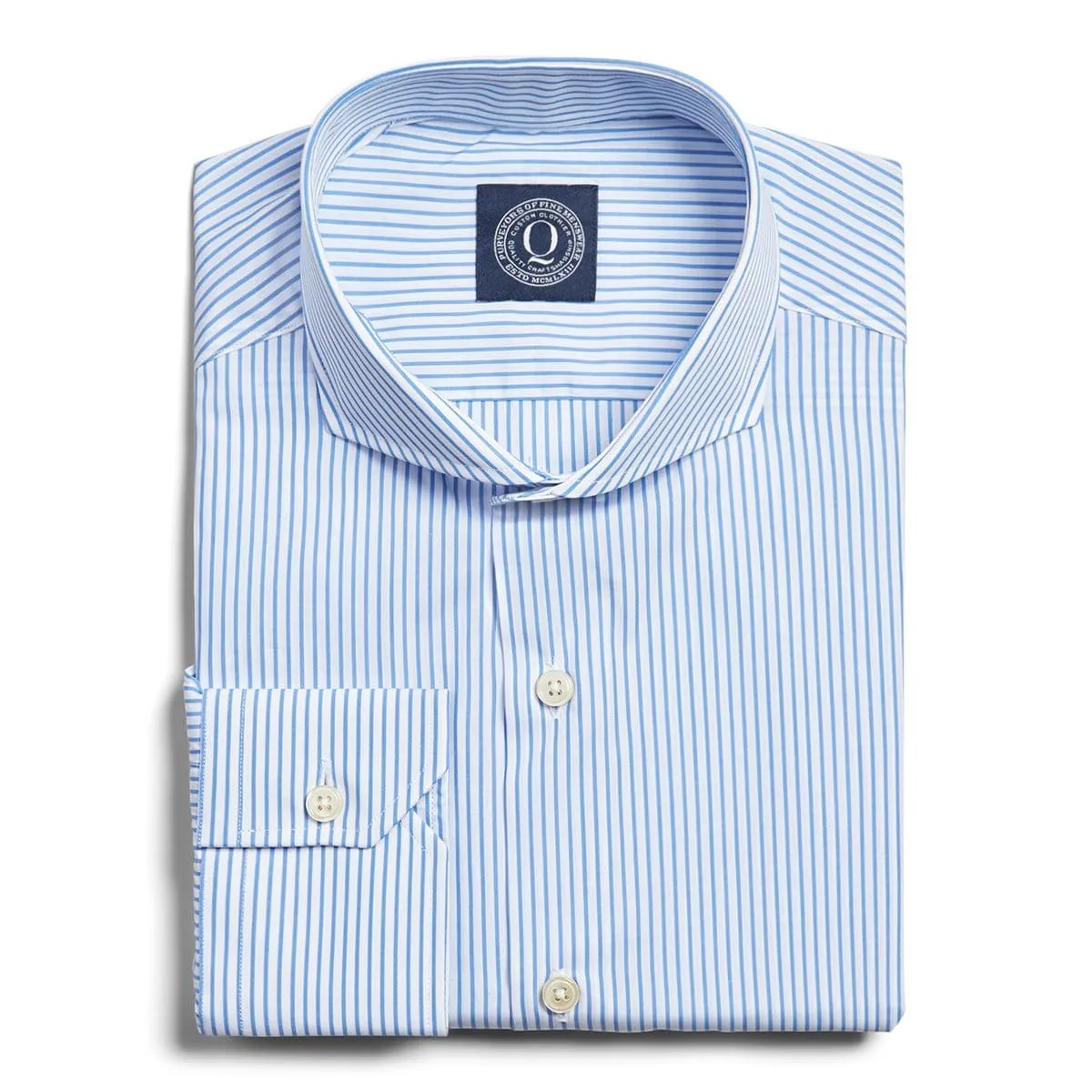 Wrinkle Resistant Stripe - Blue