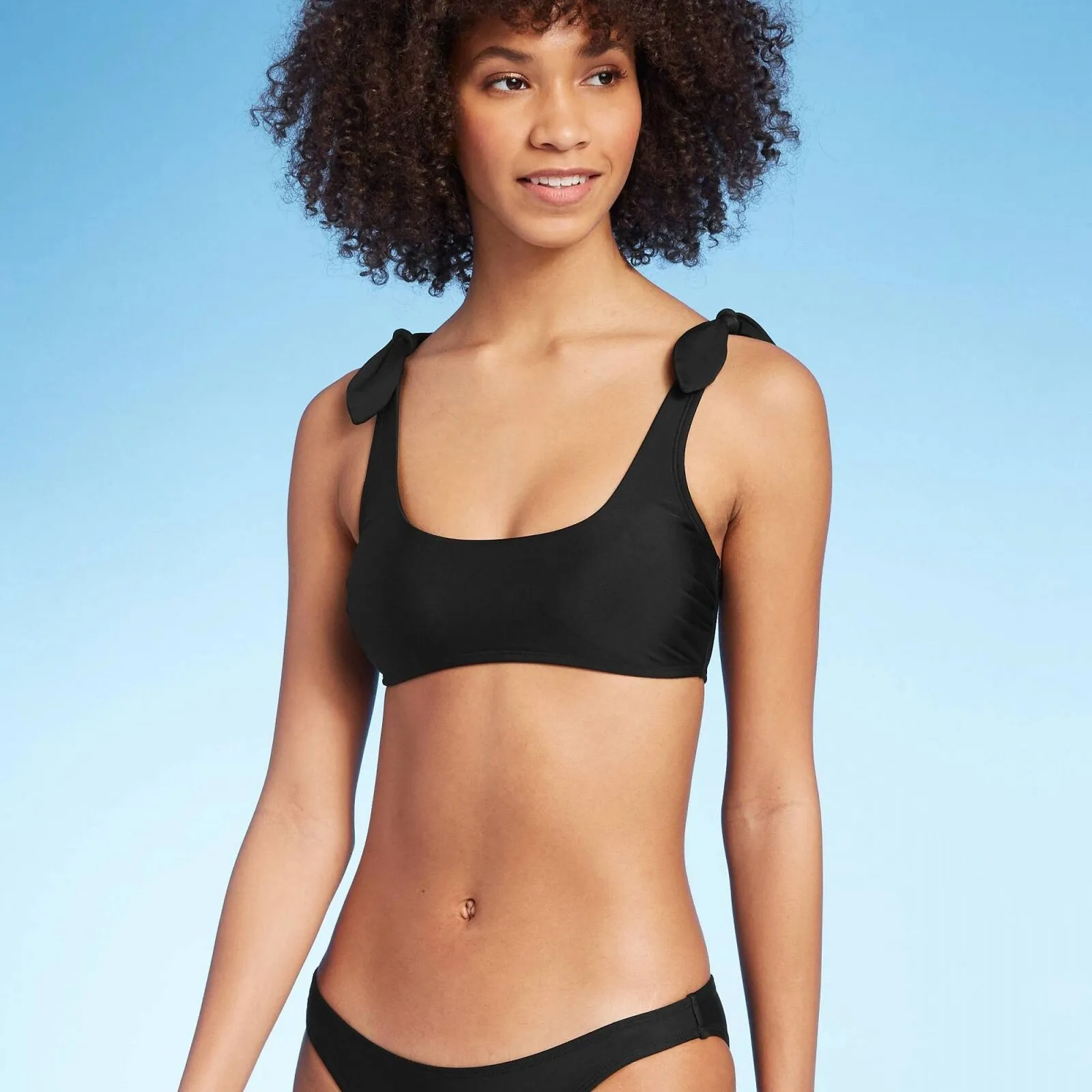 Xhilaration Juniors' Shoulder Tie Bralette Bikini Top