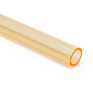 Yellow Fluorescent Acrylic Round Tube