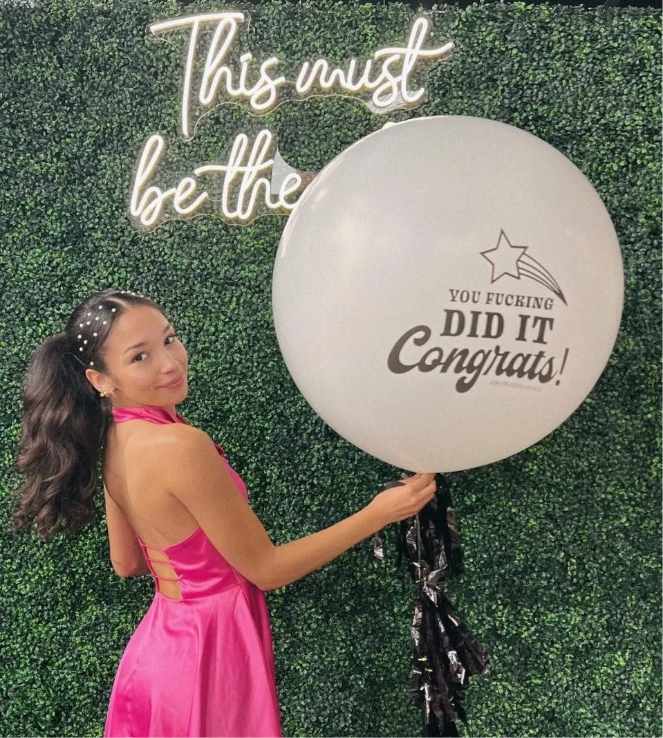 You Fucking Did It! Jumbo Badass Balloon with Tassel