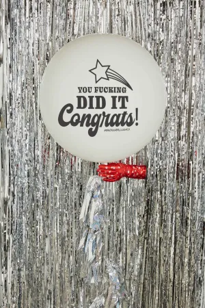 You Fucking Did It! Jumbo Badass Balloon with Tassel